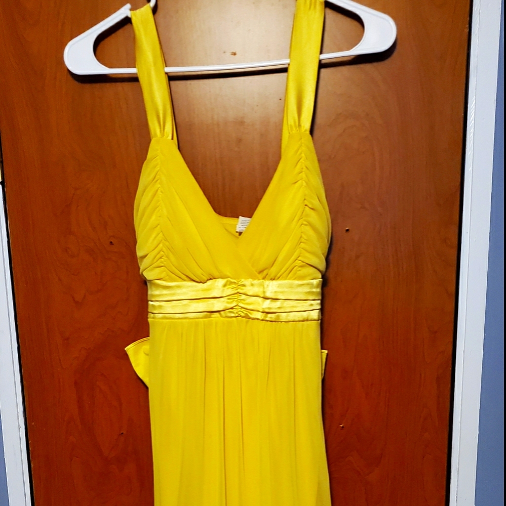 Deb short yellow dress